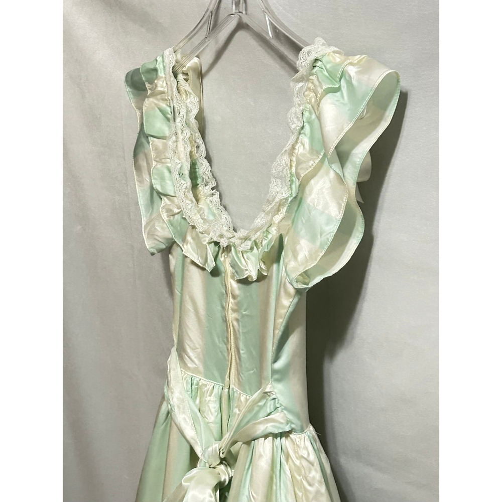 Vintage 1970 Jessica McClintock Gunne Sax Mint Strip Lace Southern Belle Gown 3 - Picture 16 of 16
